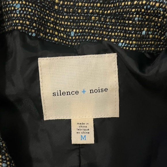 Silence + Noise Boucle Wool Blend Moto Jacket Anthropologie - Picture 4 of 4